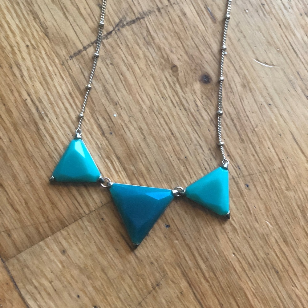 Turquoise Triangle Statement Neck Lace